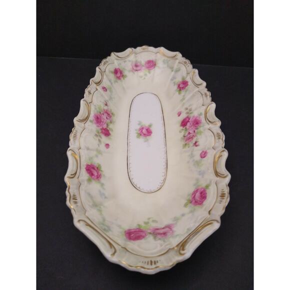 Old Ivory German Porcelain Relish Dish - Picture 5 of 9